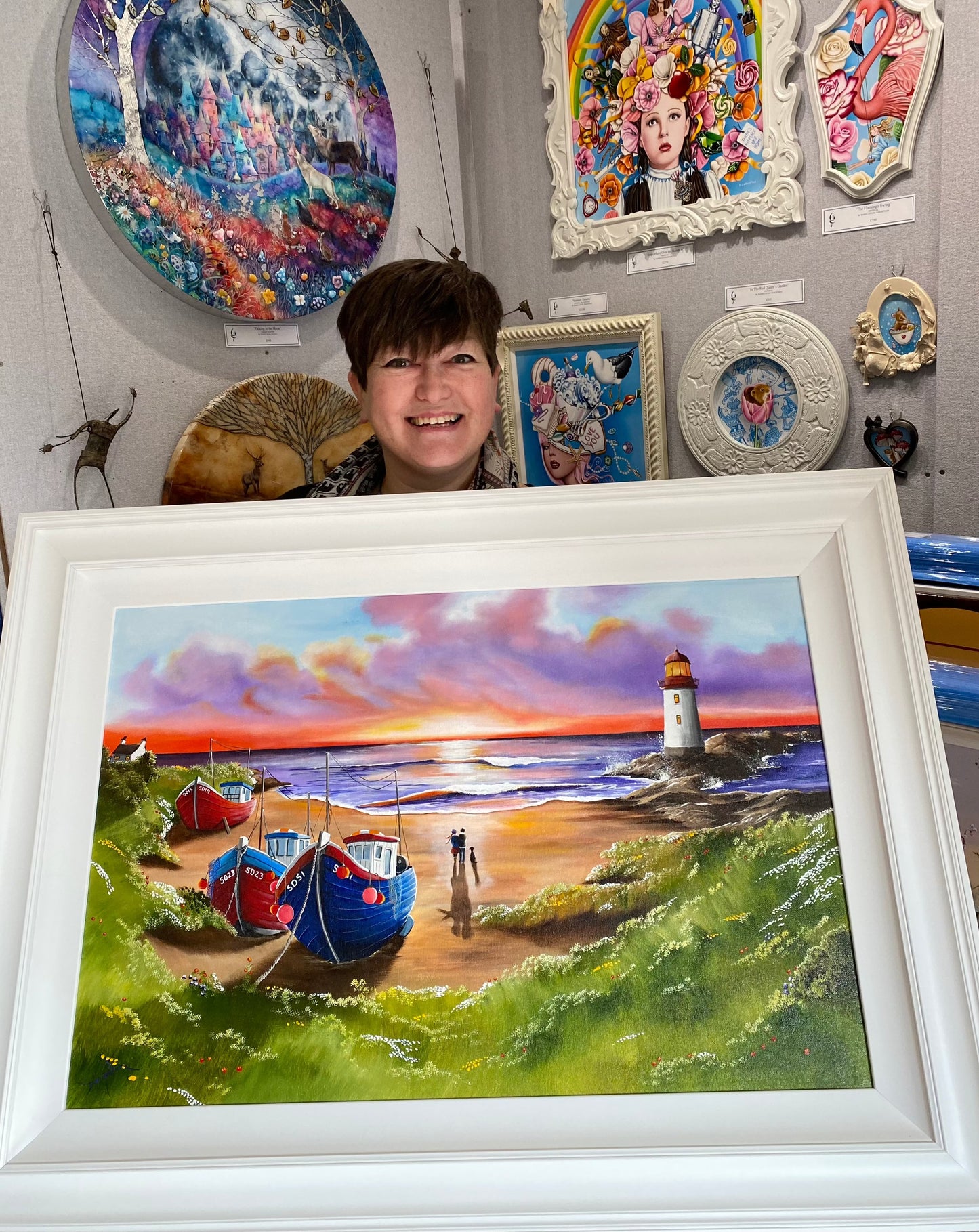 Watching The Sunset Original by Caroline Deighton - The Acorn Gallery, Pocklington