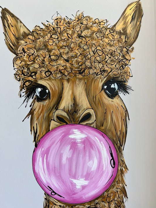 Amy Louise Three Wise Alpacas Original - The Acorn Gallery, Pocklington