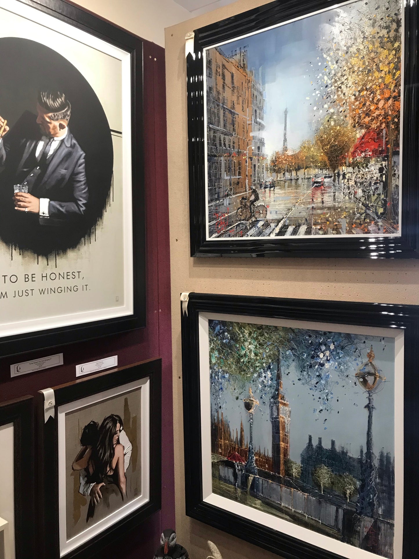 Nigel Cooke April Showers Over Westminster Original on Aluminium - The Acorn Gallery, Pocklington