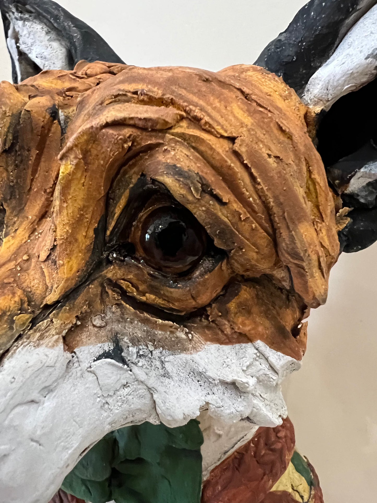 Louise Brown Fox Bust Original Sculpture The Acorn Gallery Pocklington