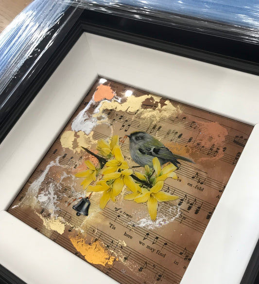 Glad Tidings Original by Sarah Louise Ewing. A beautifully detailed original painting. Wider bird collection available. Secure UK Delivery. Visit or Shop Online.