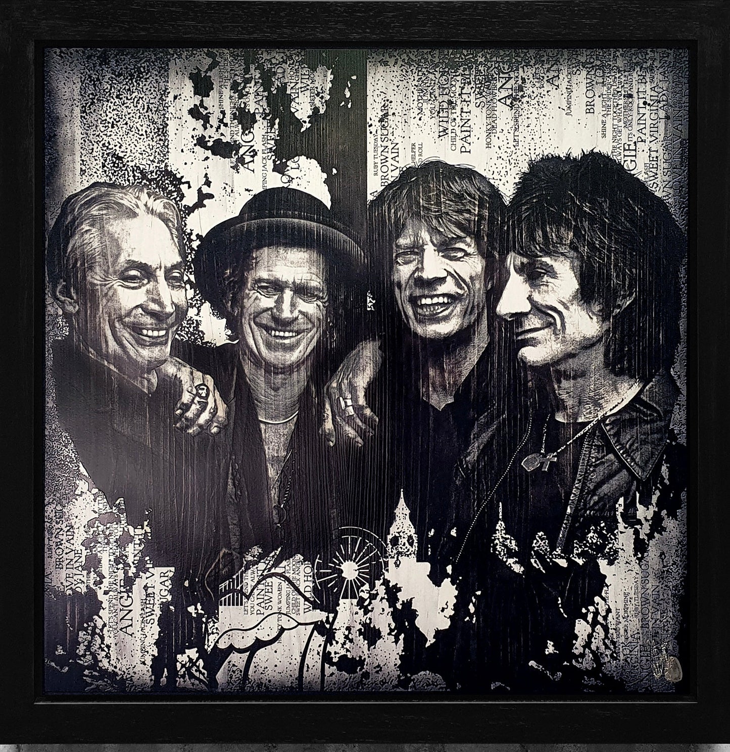 Rob Bishop The Stones Black Frame - The Acorn Gallery, Pocklington