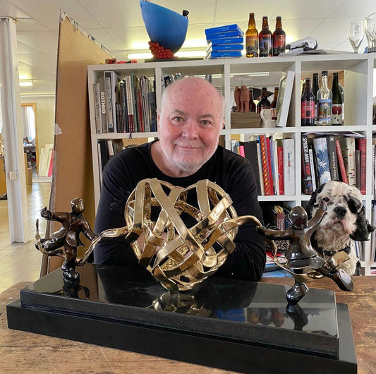 Mackenzie Thorpe Lovers Entwined Bronze Sculpture - The Acorn Gallery, Pocklington