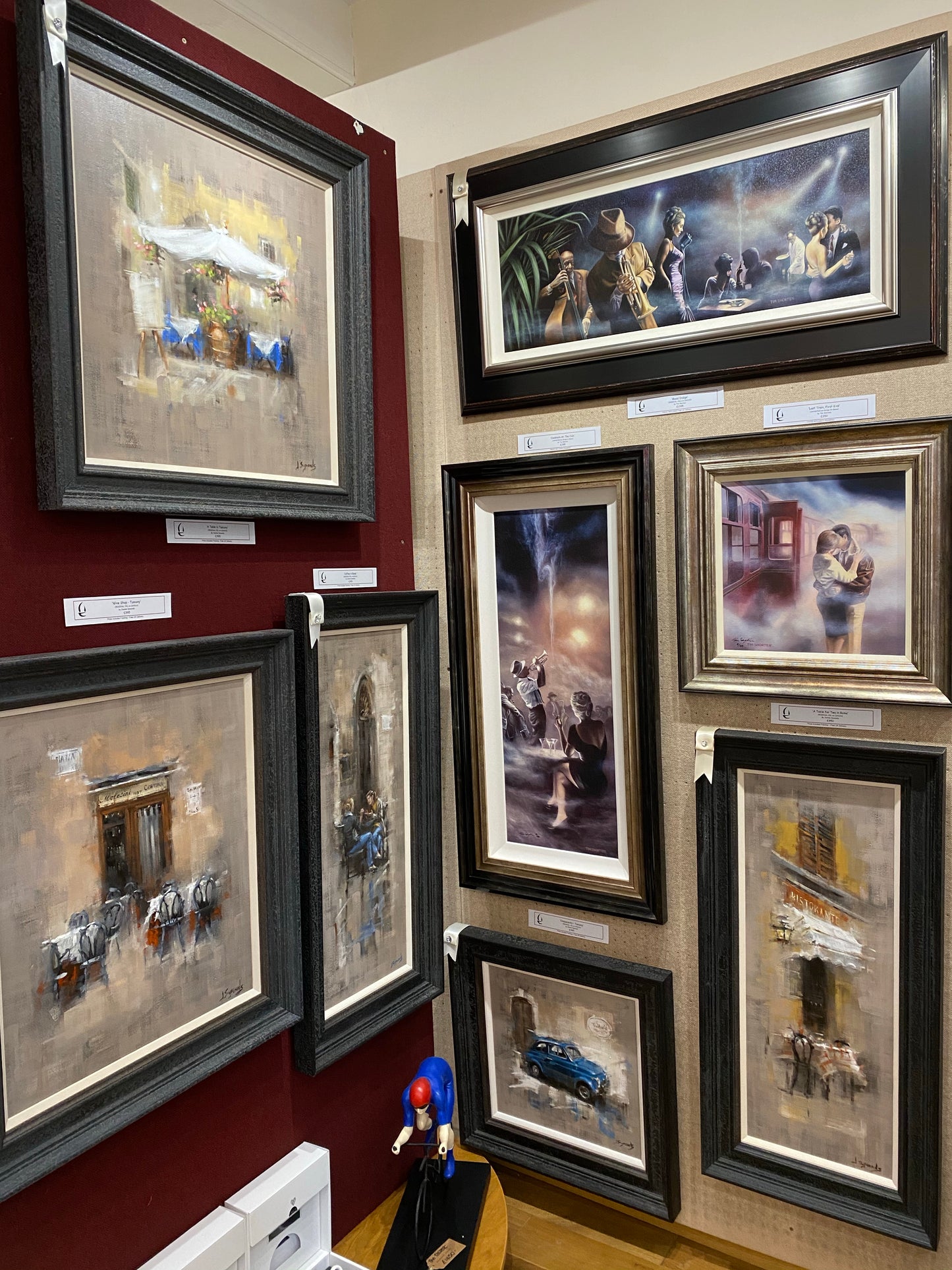 Tim Shorten Mood Indigo Original Painting - The Acorn Gallery, Pocklington