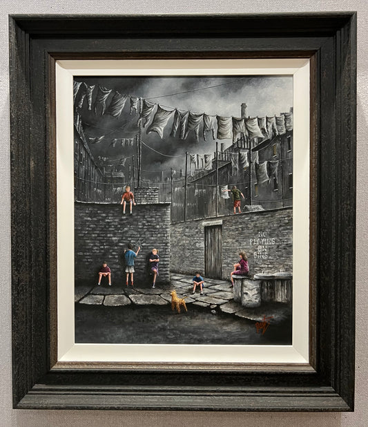 Peter Davidson Original Painting What Yer Drawin - The Acorn Gallery, Pocklington