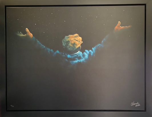 Alexander Millar The Wonder Of It All Hand Embellished Canvas - The Acorn Gallery, Pocklington