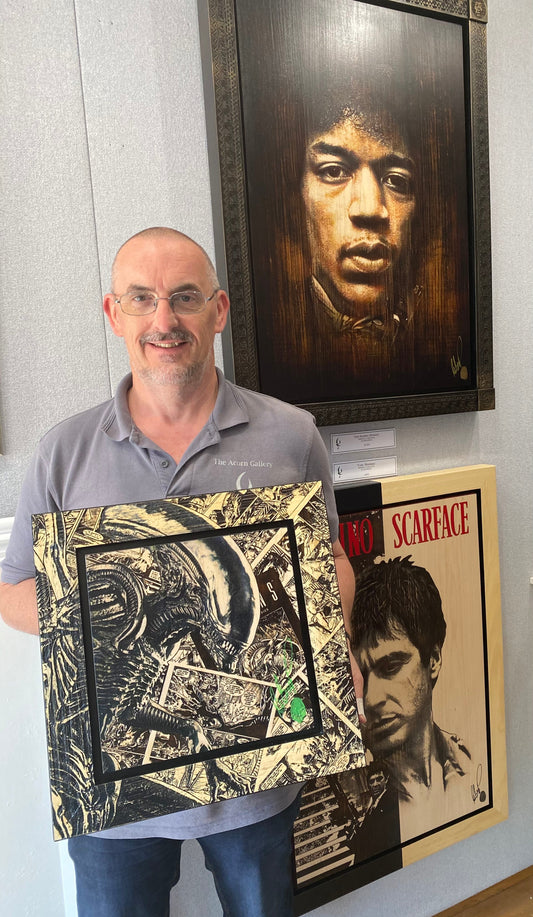 Rob Bishop Alien Embellished Frame - The Acorn Gallery, Pocklington