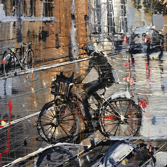 Travelling Around Paris Original on Aluminium by Nigel Cooke SOLD