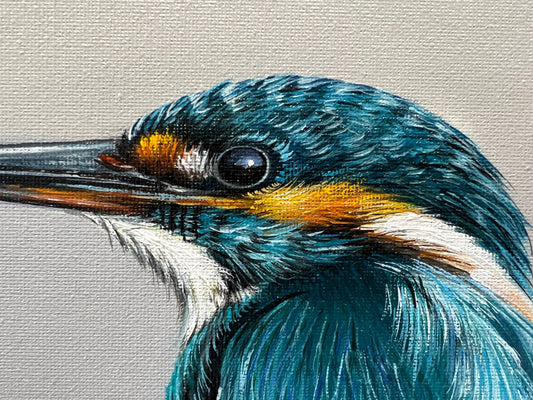 A Beautiful Alex McGarry original kingfisher painting. Available at The Acorn Gallery, Pocklington. Shop in store or online. Or call us on 01759 307652. Free UK Delivery.