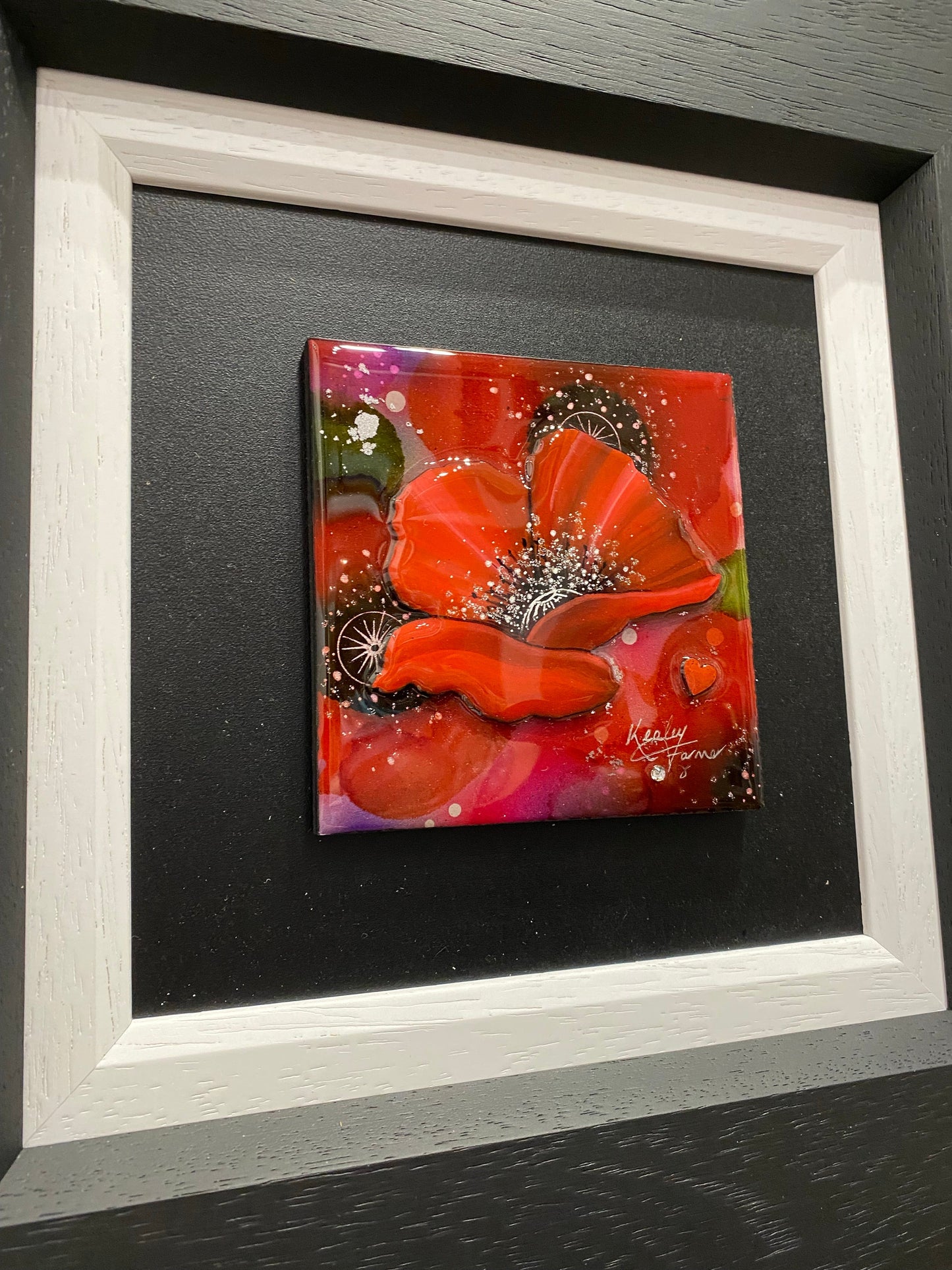 Kealey Farmer Poppy Remembrance I Original Painting - The Acorn Gallery, Pocklington