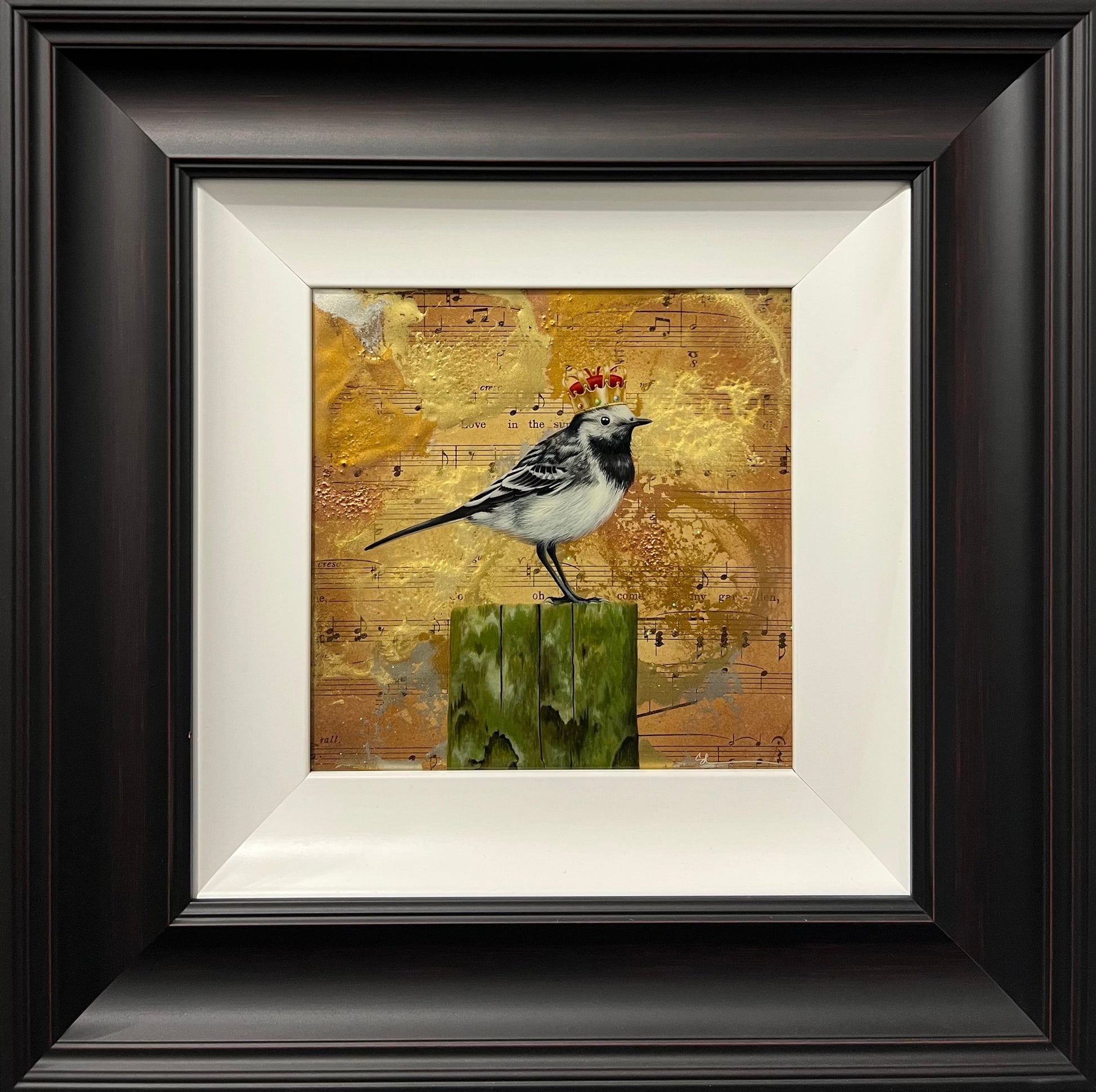 Sarah Louise Ewing Little Master Wagtail Original - Acorn Gallery, Pocklington