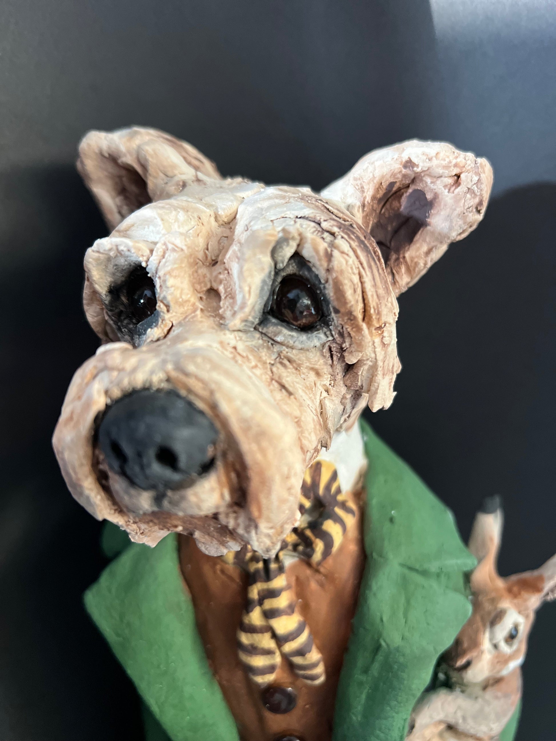 Louise Brown Hare And Hound Original Sculpture - The Acorn Gallery, Pocklington