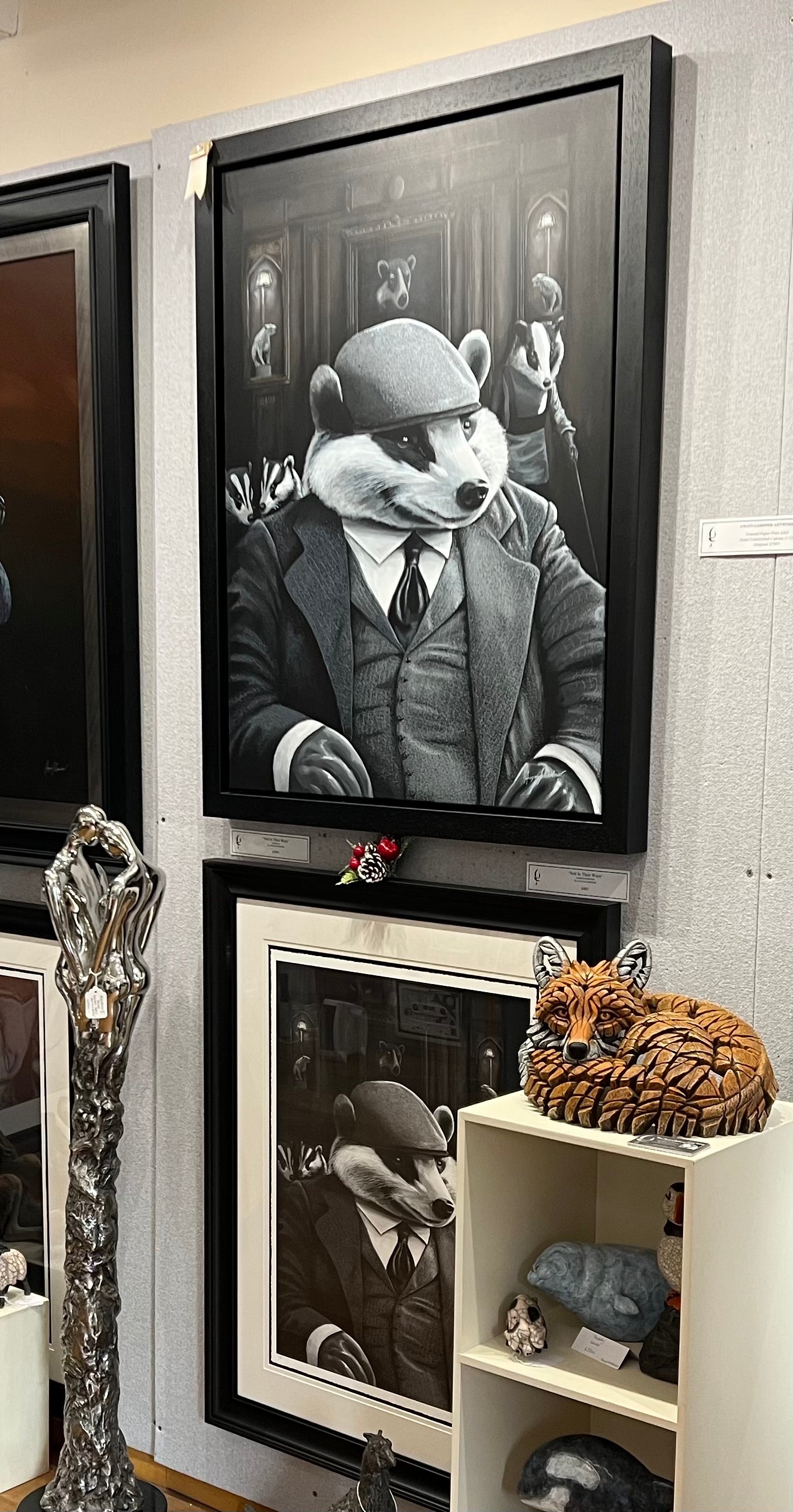 Original badger painting by Angus Gardner. The painting and limited edition prints are available at The Acorn Gallery in Pocklington . Call us on 01759 307652 or shop online.