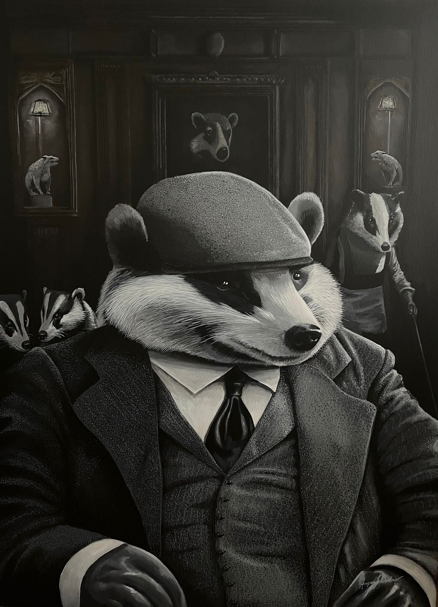 Angus Gardner Sett In Their Ways Original - The Acorn Gallery, Pocklington