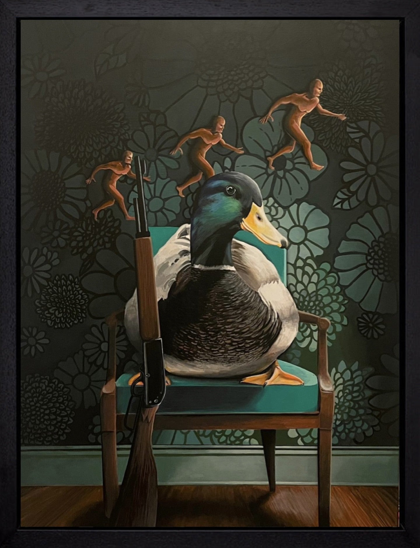 Angus Gardner Sitting Duck Original - The Acorn Gallery, Pocklington