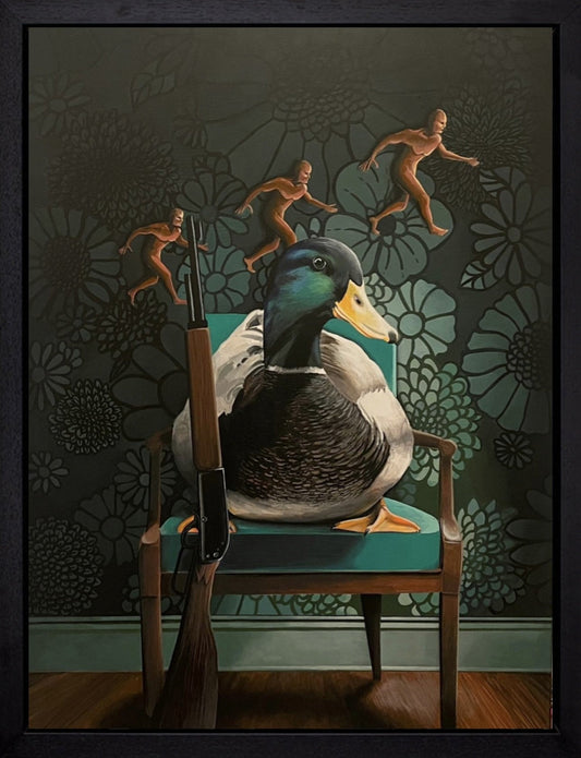 Angus Gardner Sitting Duck Original - The Acorn Gallery, Pocklington