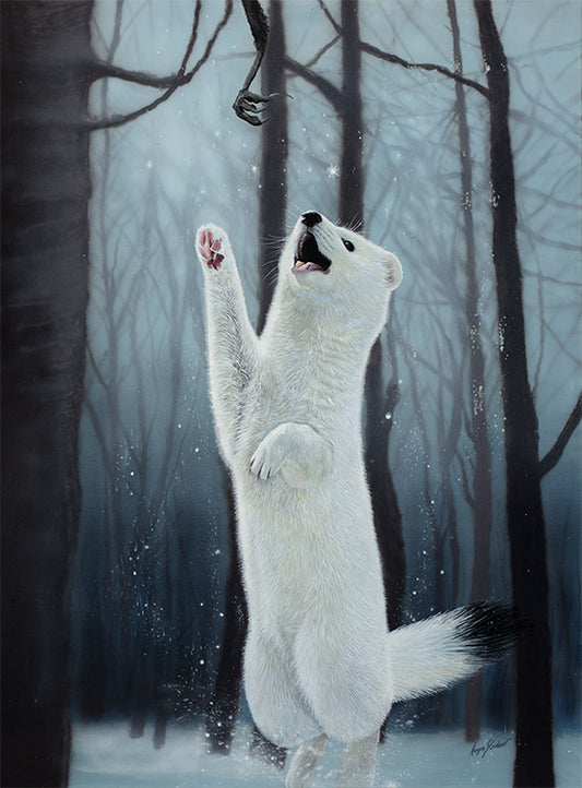 Preying In The Snow ORIGINAL by Angus Gardner