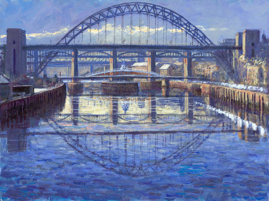 Alexander Millar The Bridges Of Tyne Canvas  - The Acorn Gallery, Pocklington