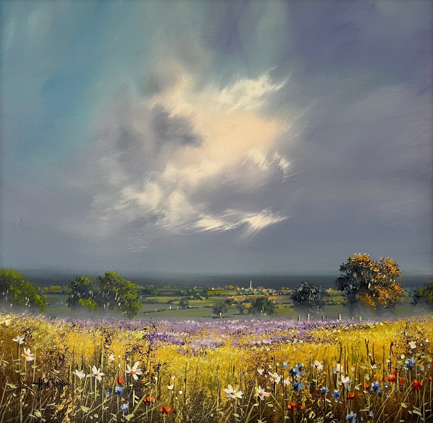 Allan Morgan Lavender Haze Original - The Acorn Gallery, Pocklington