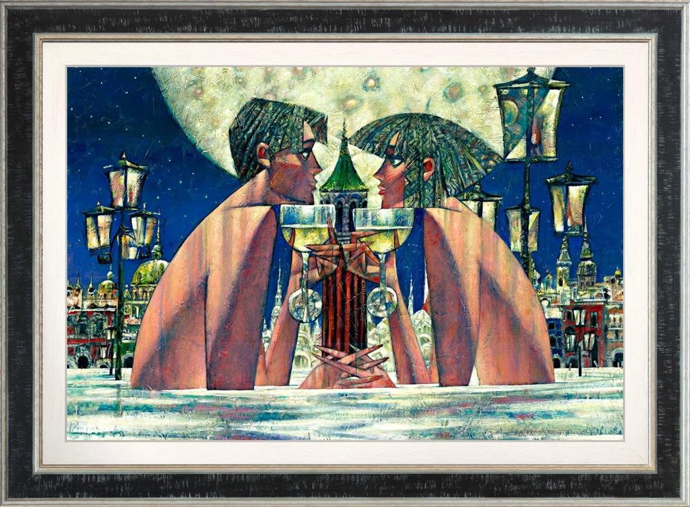 Tides Of Venice Hand Embellished Canvas by Andrei Protsouk