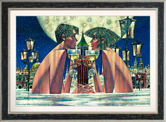 Andrei Protsouk Tides Of Venice Hand Embellished Canvas from The Acorn Gallery, Pocklington