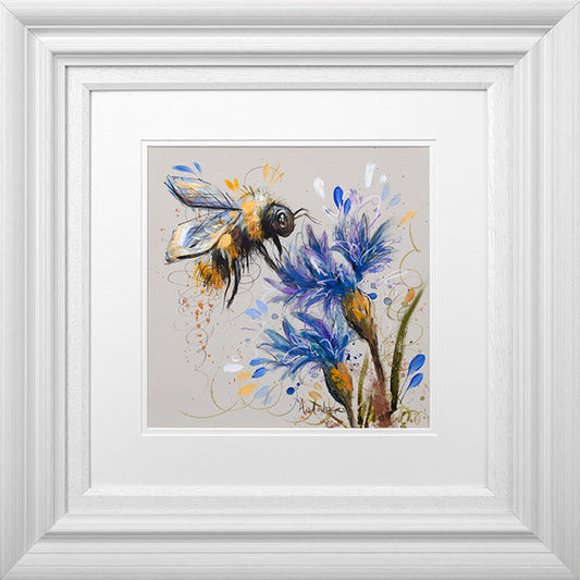 Ashley Saunders Buzz And Bloom Original available from The Acorn Gallery, Pocklington