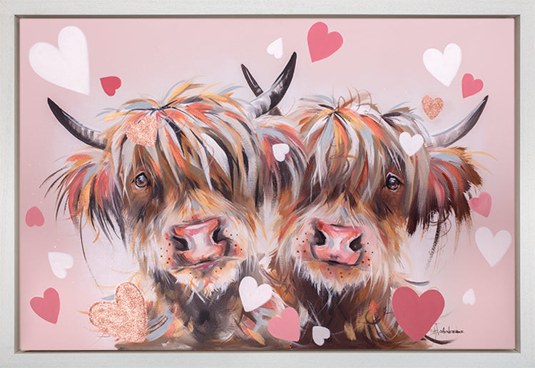 Ashley Saunders Falling For Moo Original - The Acorn Gallery, Pocklington