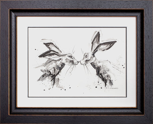 Ashley Saunders Me And You Charcoal Original Sketch - The Acorn Gallery, Pocklington