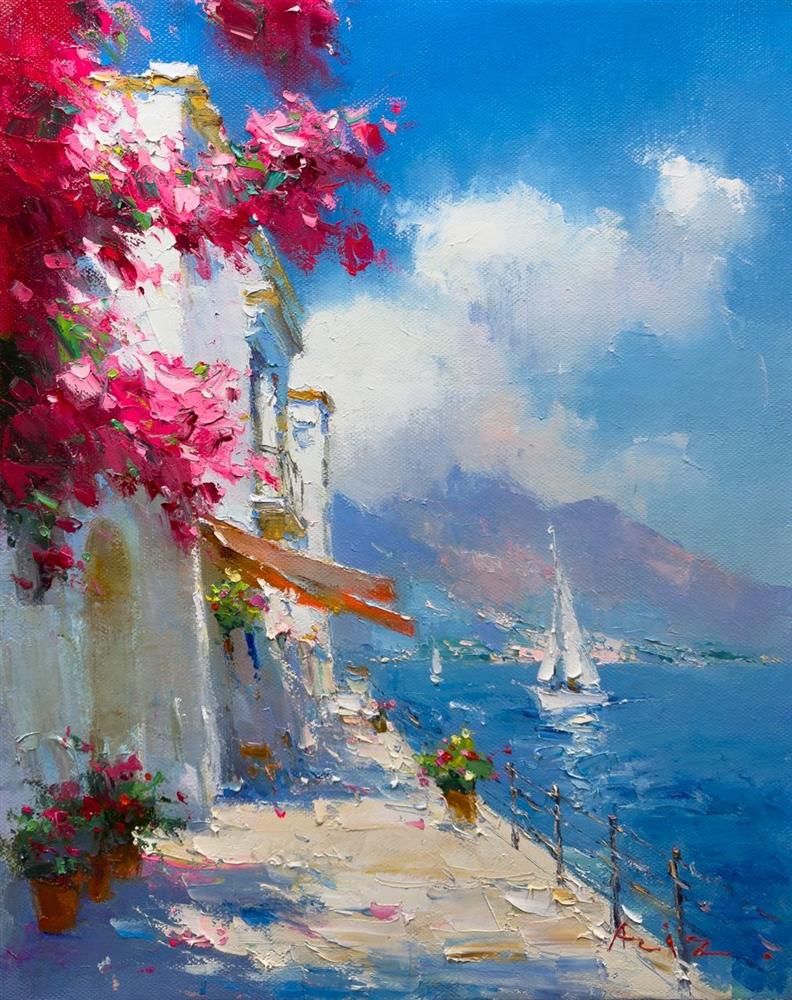 Aziz Into Harbour Original - The Acorn Gallery, Pocklington