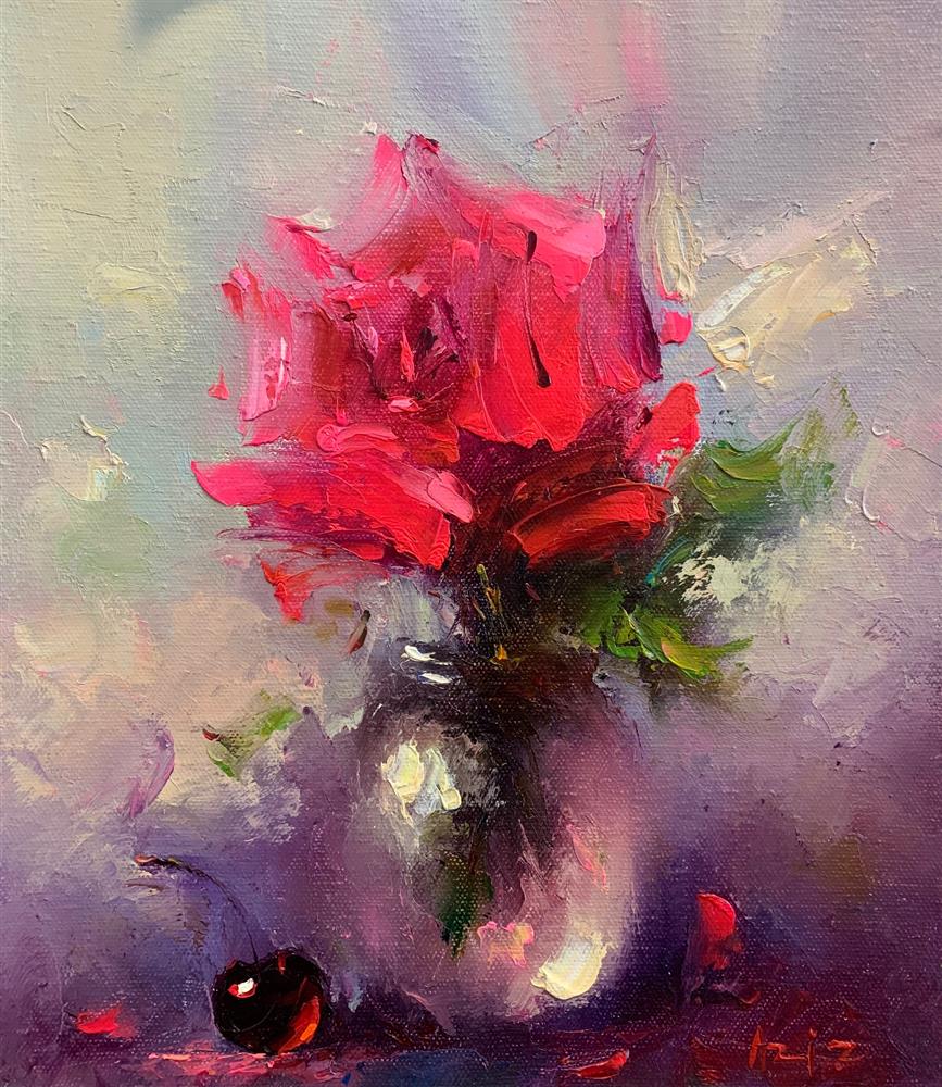 Aziz Cherry Drop Original - The Acorn Gallery, Pocklington