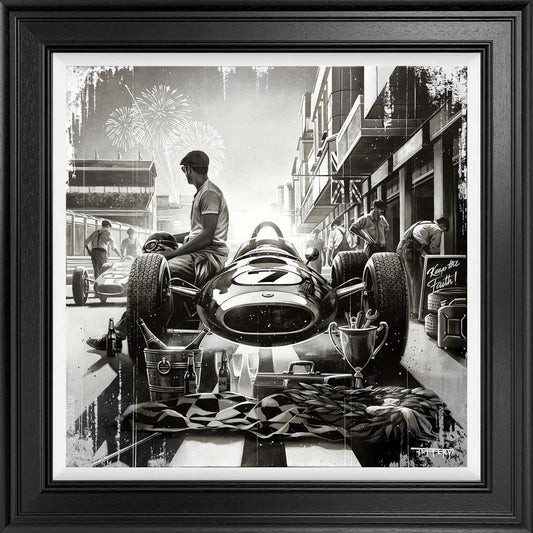 Ben Jeffery Keep The Faith Hand Embellished Canvas Print available from The Acorn Gallery, Pocklington