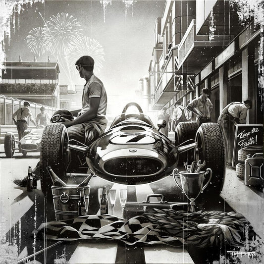Ben Jeffery Keep The Faith Hand Embellished Canvas Print available from The Acorn Gallery, Pocklington