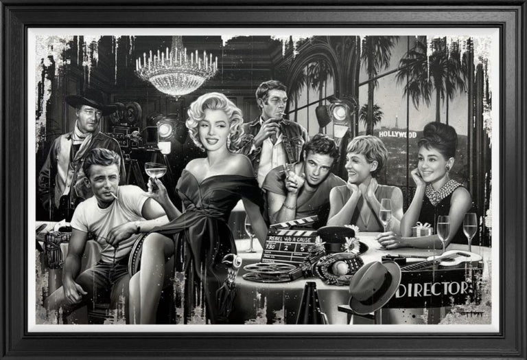 Ben Jeffery Hollywood Hall Of Fame Hand Embellished Canvas Deluxe - The Acorn Gallery, Pocklington