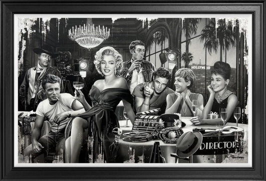 Ben Jeffery Hollywood Hall Of Fame Hand Embellished Canvas Deluxe - The Acorn Gallery, Pocklington