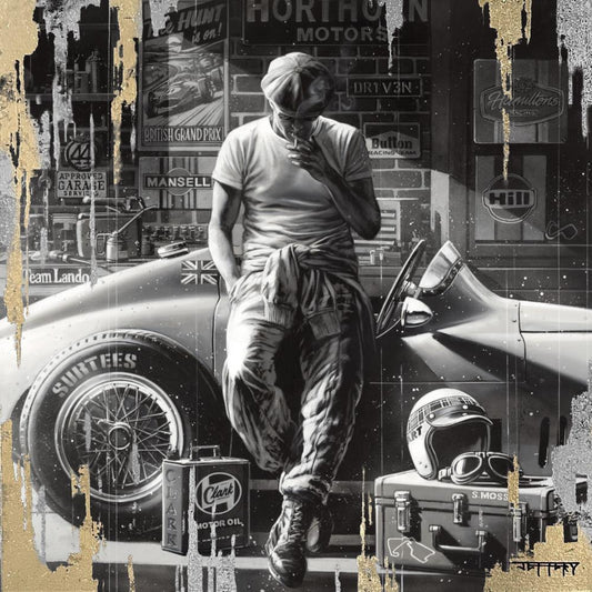 Ben Jeffery Driven Deluxe Hand Embellished Canvas Available from The Acorn Gallery, Pocklington