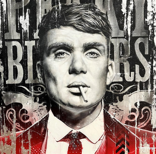 Mr Shelby Hand Embellished Canvas by Ben Jeffery