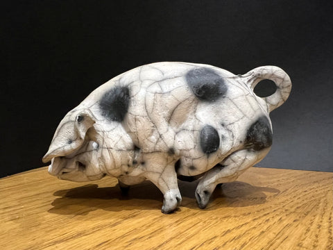 Babs Mini Standing Ceramic Gloucester Old Spot Pig ORIGINAL - Christine Cummings *SOLD*