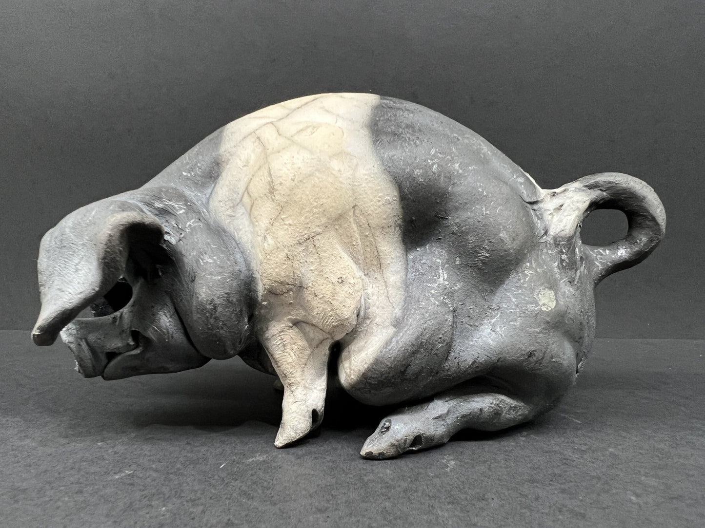 Christine Cummings Studio Candy Seated Saddleback ORIGINAL - The Acorn Gallery, Pocklington