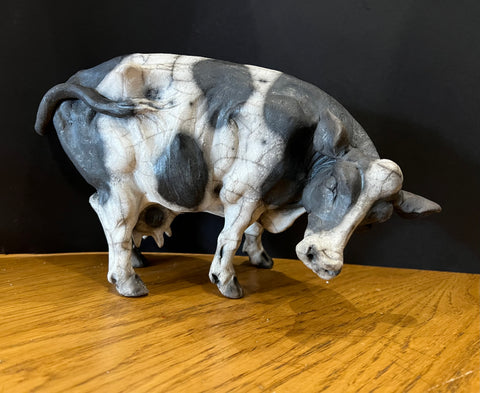 Clover Standing Ceramic Cow ORIGINAL - Christine Cummings *SOLD*