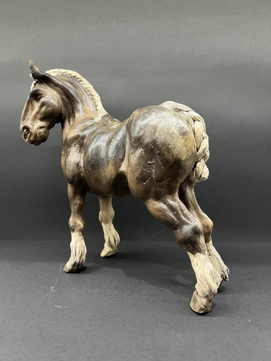 Christine Cummings Studio Duke The Shire Horse ORIGINAL - The Acorn Gallery, Pocklington