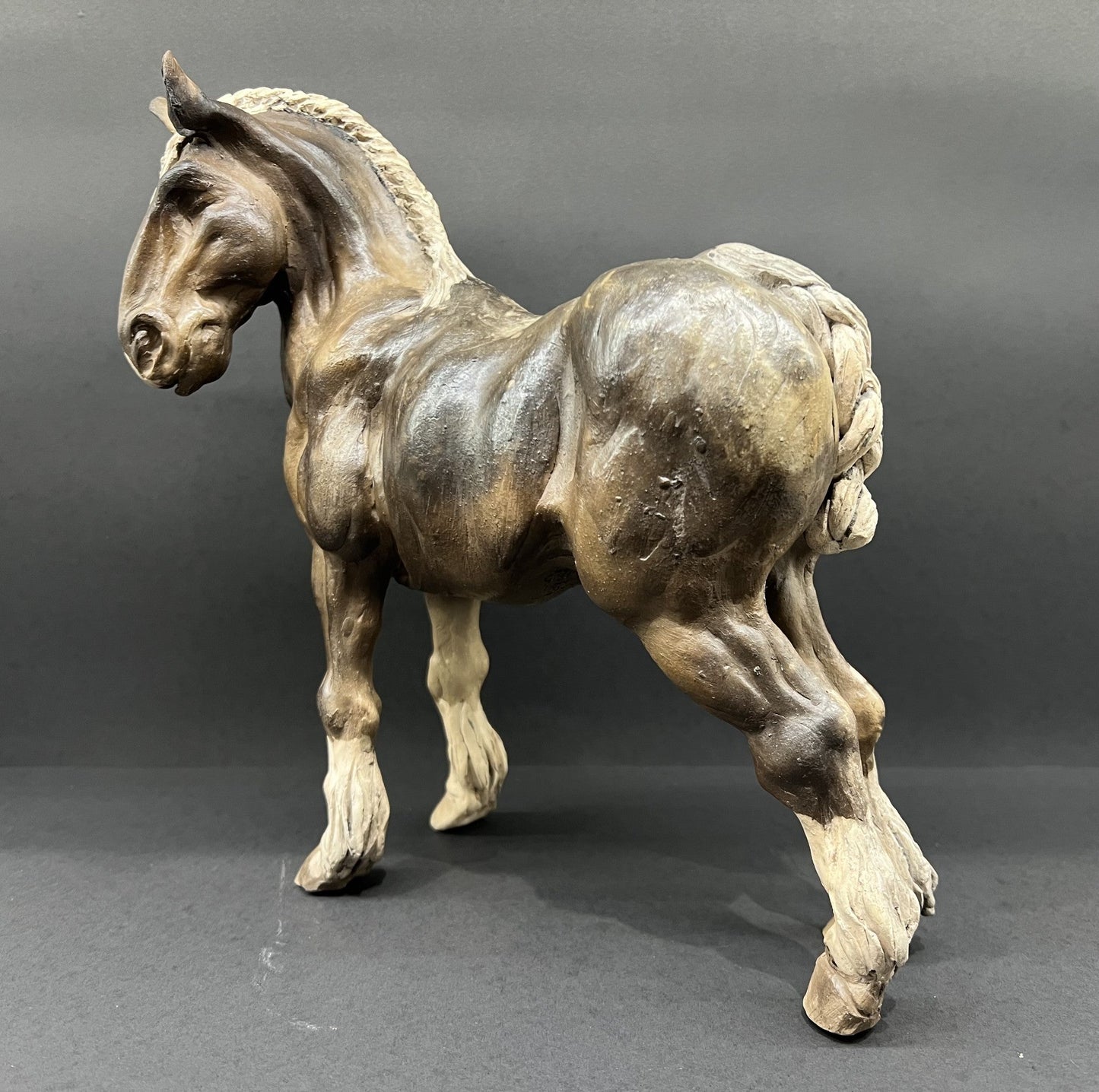 Christine Cummings Studio Duke The Shire Horse ORIGINAL - The Acorn Gallery, Pocklington