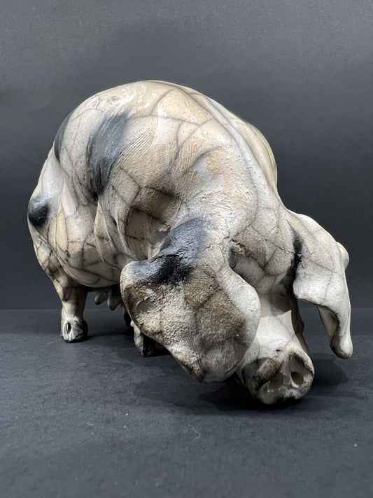 Christine Cummings Studio Mary Standing Gloucester Old Spot ORIGINAL - The Acorn Gallery, Pocklington