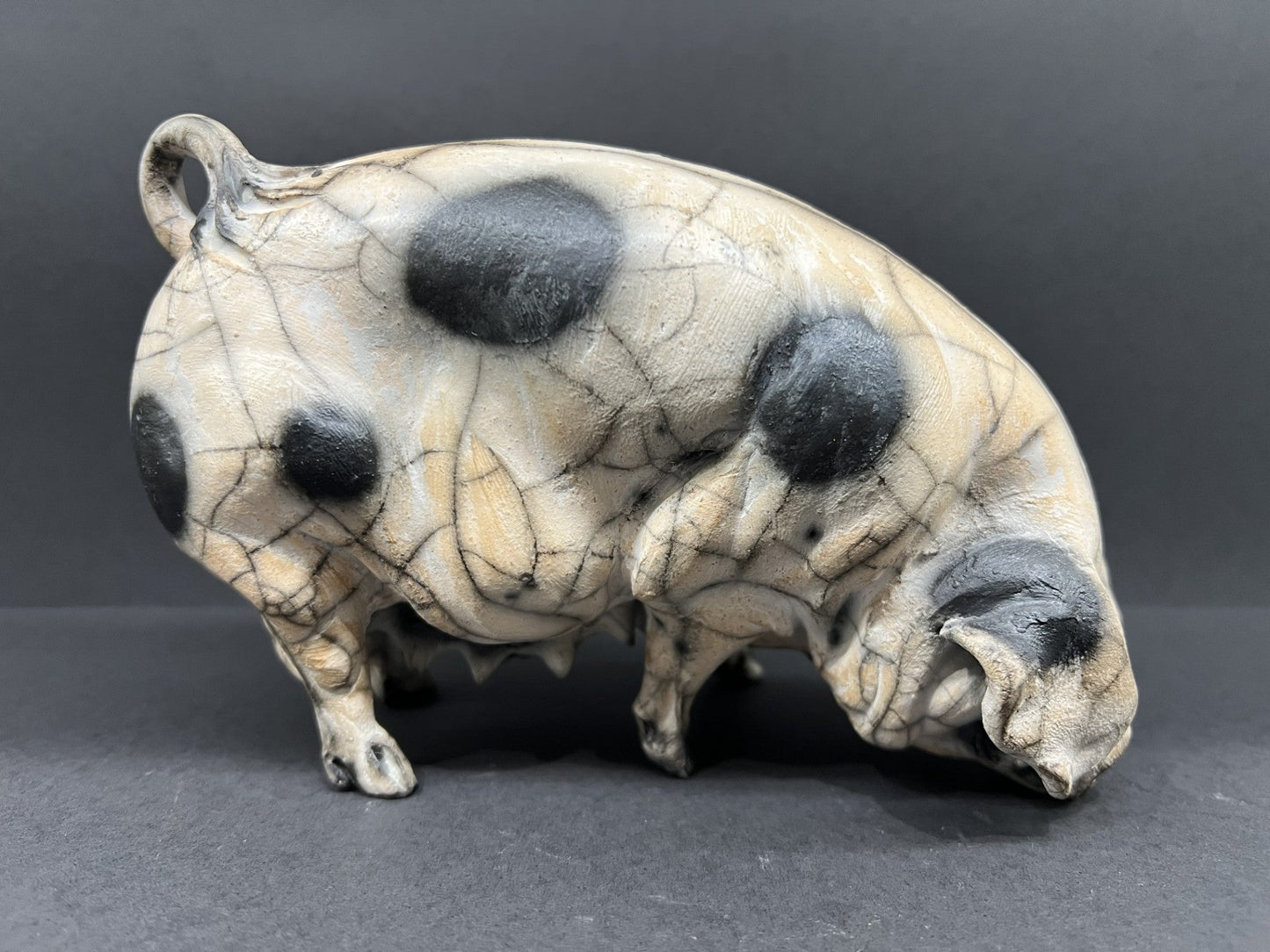 Christine Cummings Studio Mary Standing Gloucester Old Spot ORIGINAL - The Acorn Gallery, Pocklington