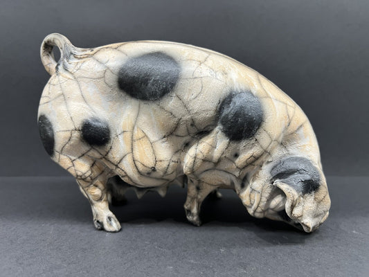 Christine Cummings Studio Mary Standing Gloucester Old Spot ORIGINAL - The Acorn Gallery, Pocklington