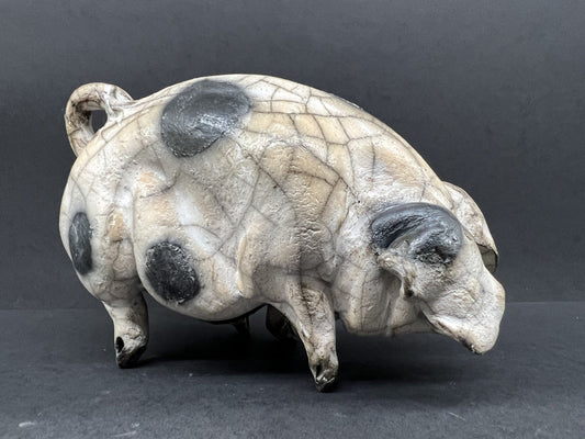 Christine Cummings Studio Millie Standing Gloucester Old Spot ORIGINAL - The Acorn Gallery, Pocklington