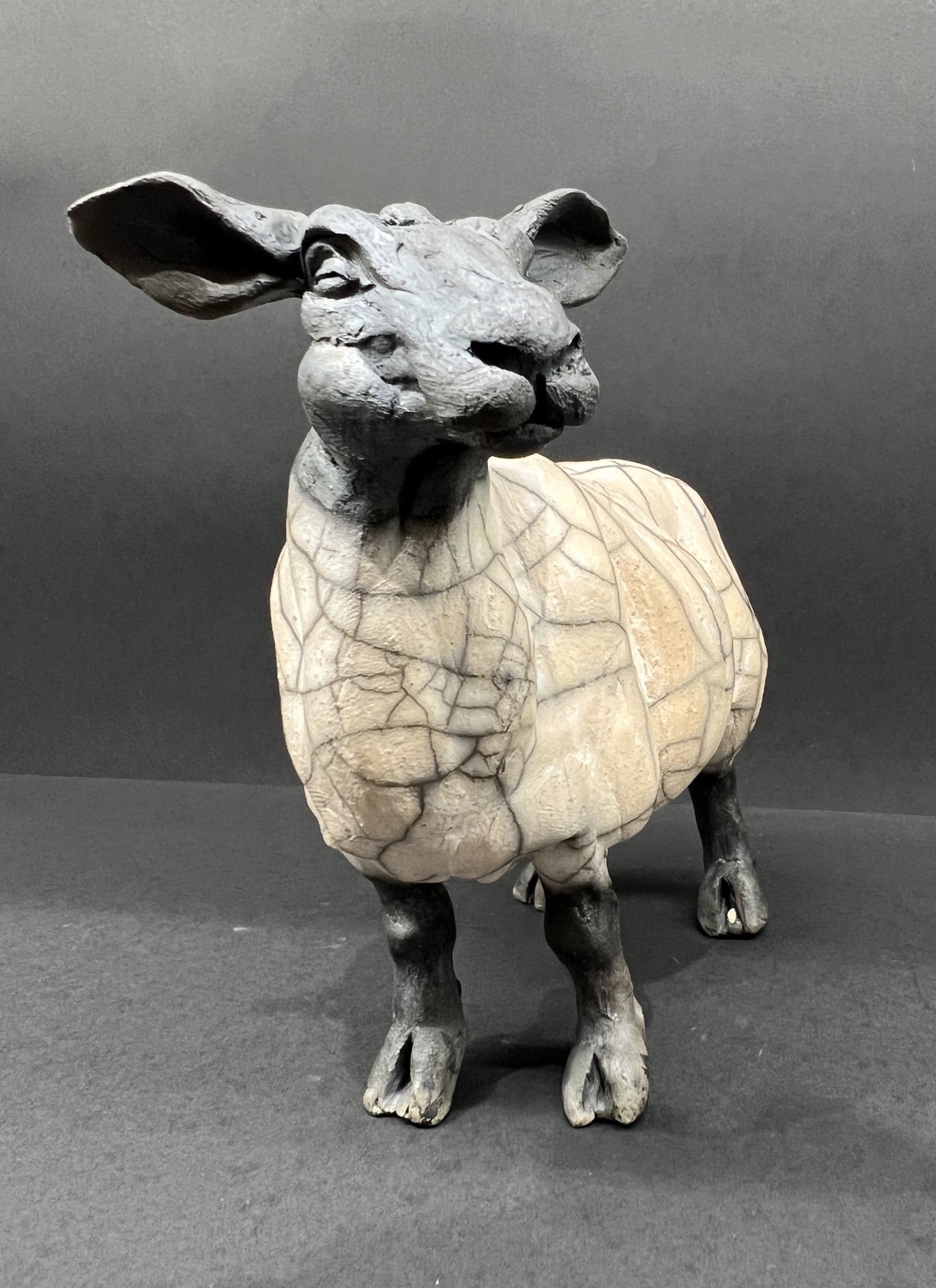 Christine Cummings Studio Rene The Sheep ORIGINAL - The Acorn Gallery, Pocklington