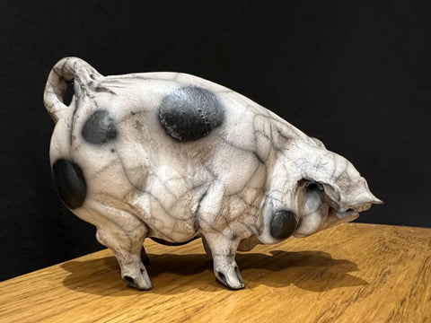 Trixie Mini Standing Ceramic Gloucester Old Spot Pig ORIGINAL - Christine Cummings *SOLD*W*
