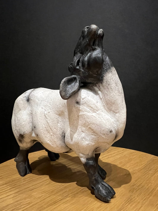 Christine Cummings Studio Willow Raku Sheep ORIGINAL at The Acorn Gallery, Pocklington 