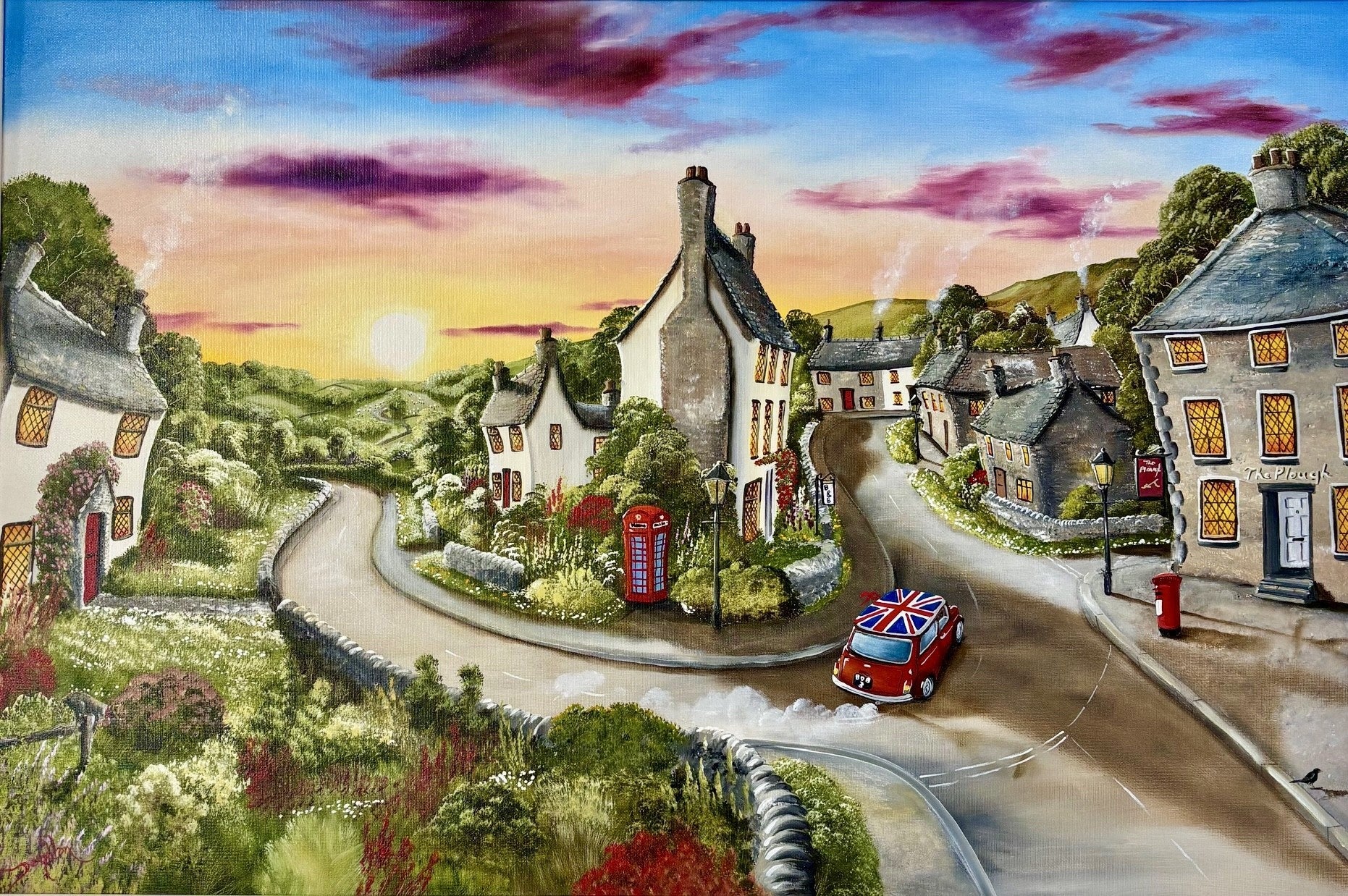 Caroline Deighton Fifty Yards, Tight Right Original - The Acorn Gallery, Pocklington