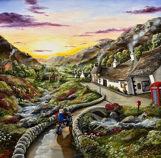 Caroline Deighton Wheels Still Keep On Turning Original - The Acorn Gallery, Pocklington